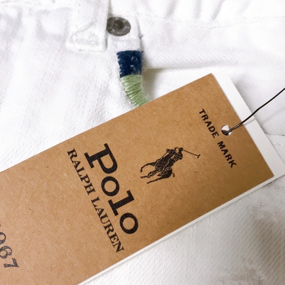 Ralph Lauren Girls’ Distressed White Denim Shorts - Picture 5 of 5